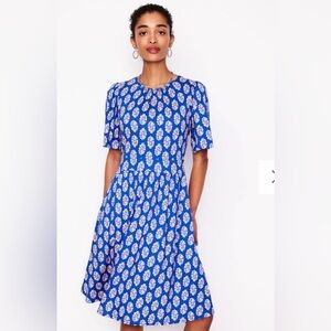 NWT Boden Blue Printed Dress